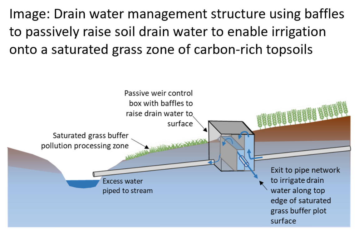 Schematic of surface irrigation